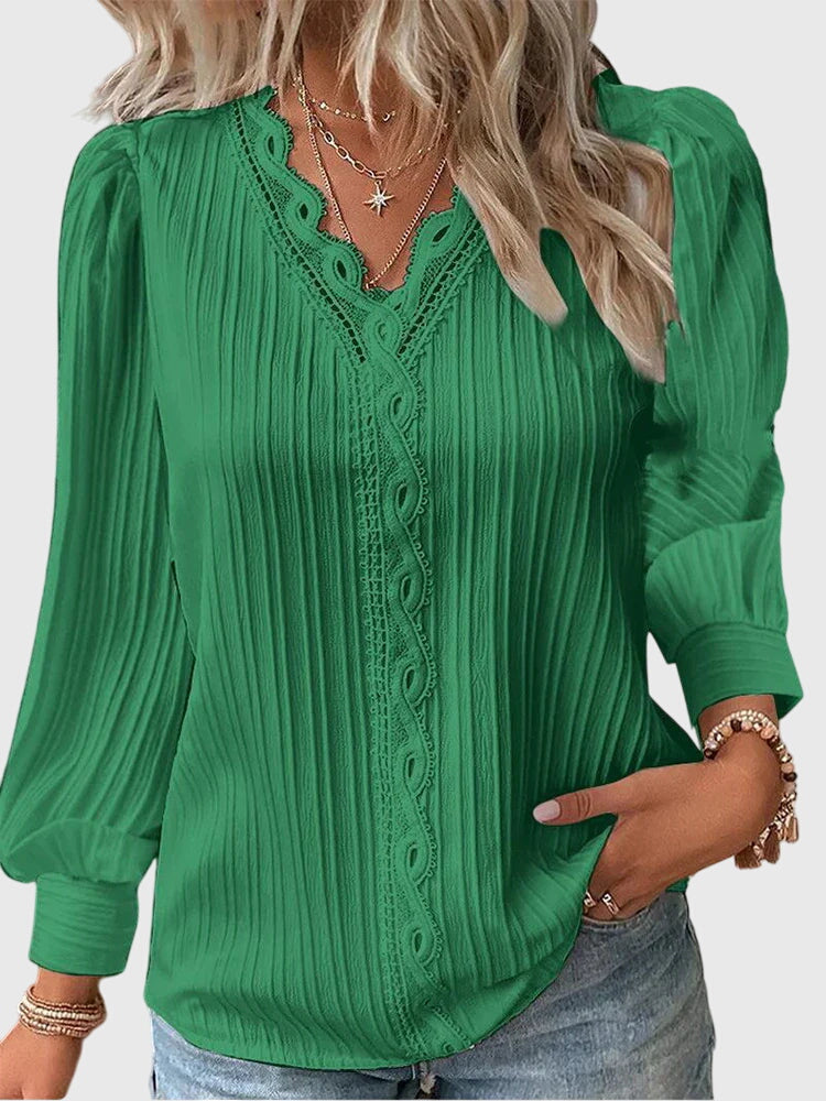 Blusa Mujer Jersey Elegante Ajuste Entallado Casual y Formal 2