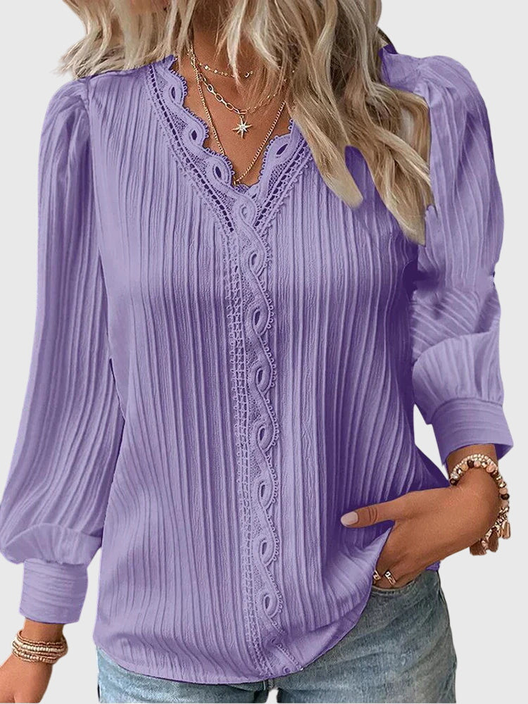Blusa Mujer Jersey Elegante Ajuste Entallado Casual y Formal 5