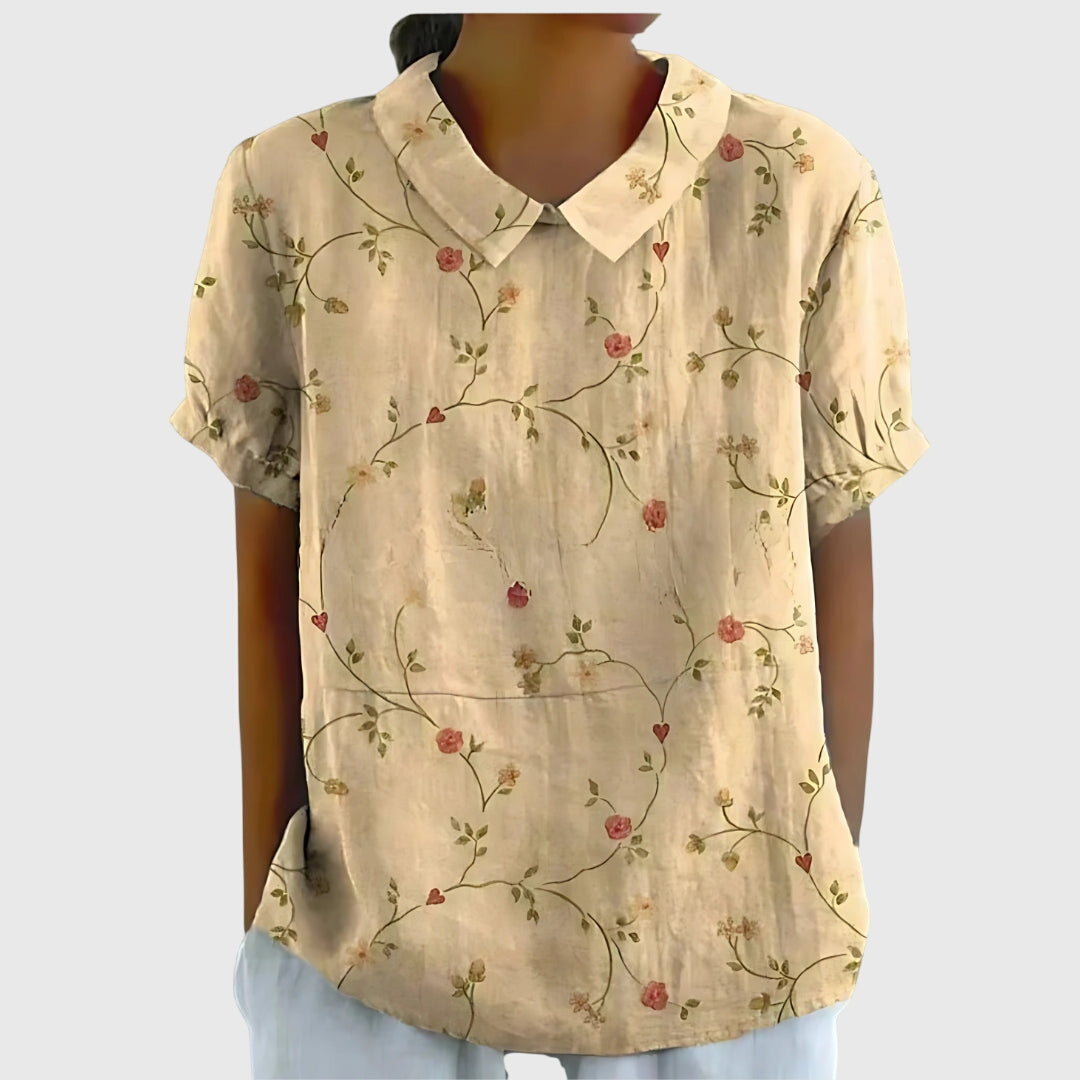 Blusa Mujer Ligera Floral con Ajuste Relajado para Ocasiones Informales 2