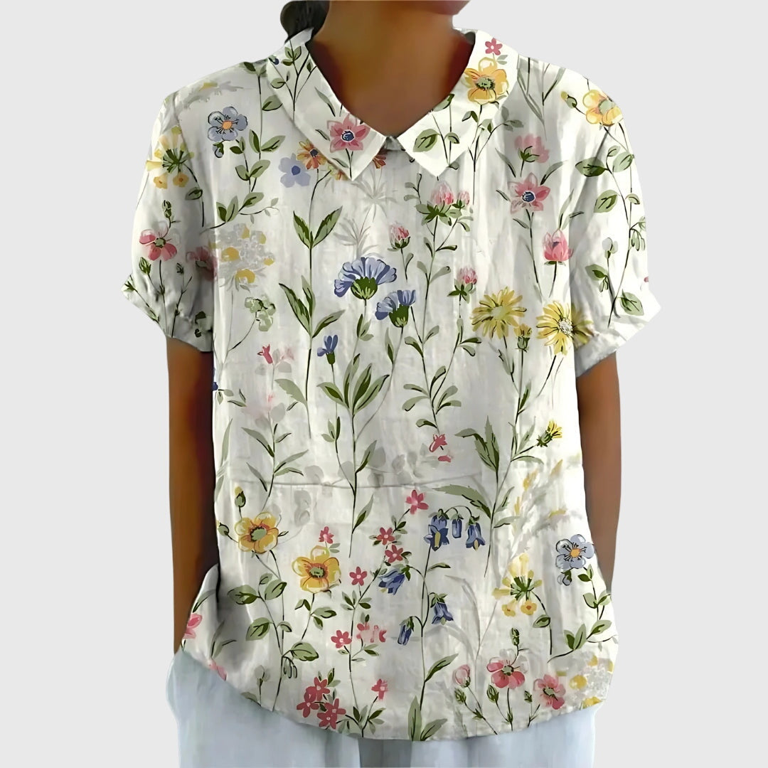 Blusa Mujer Ligera Floral con Ajuste Relajado para Ocasiones Informales 3