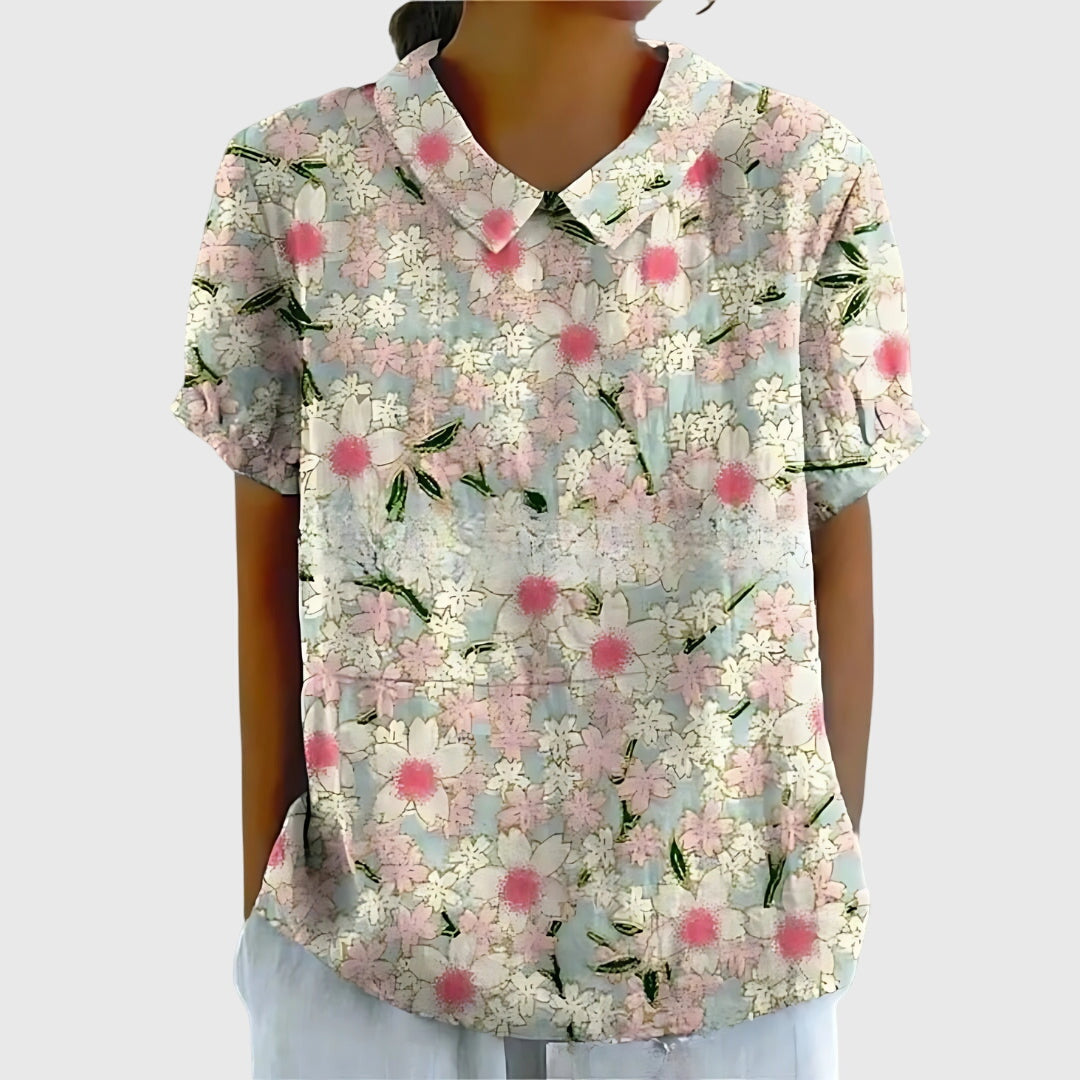 Blusa Mujer Ligera Floral con Ajuste Relajado para Ocasiones Informales 5