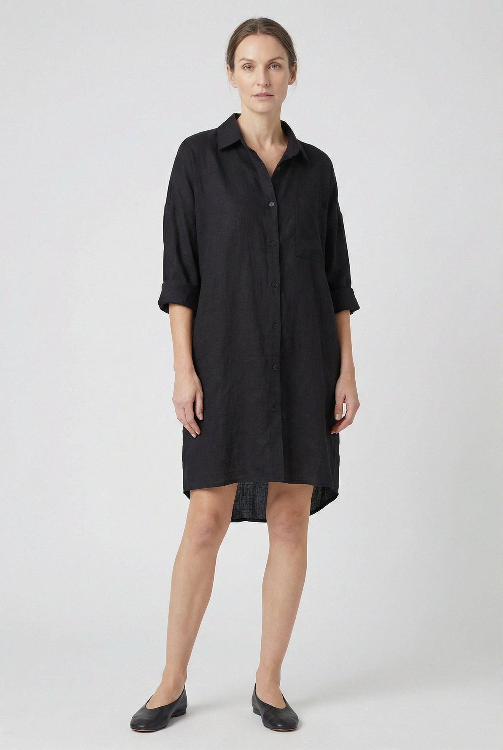 Blusa Mujer Lino Ligero Transpirable Diseño Clásico Elegante 4