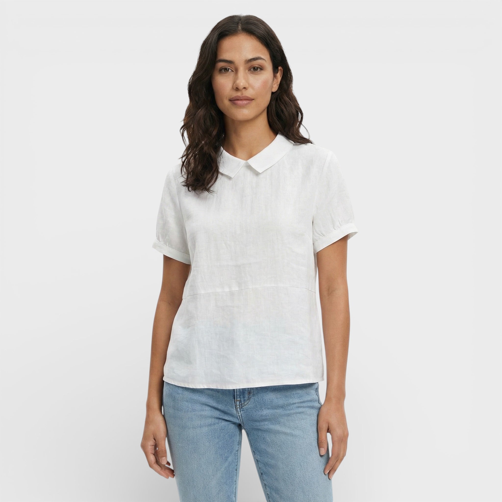 Blusa Mujer Tejido Suave Cuello Redondeado Corte Holgado Casual 0