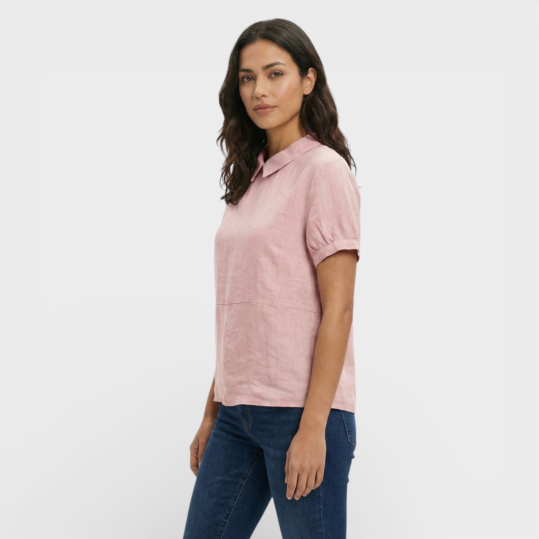 Blusa Mujer Tejido Suave Cuello Redondeado Corte Holgado Casual 6