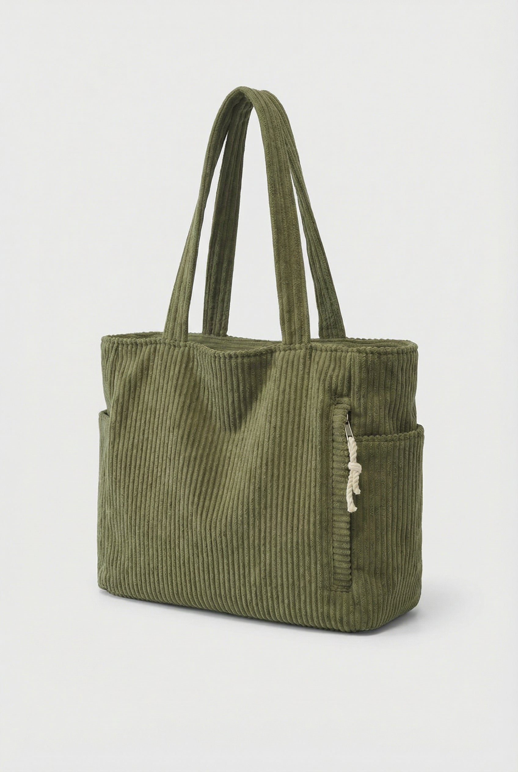 Bolso Tote Mujer Cordón Espacioso con Dos Bolsillos Exteriores Casual 1