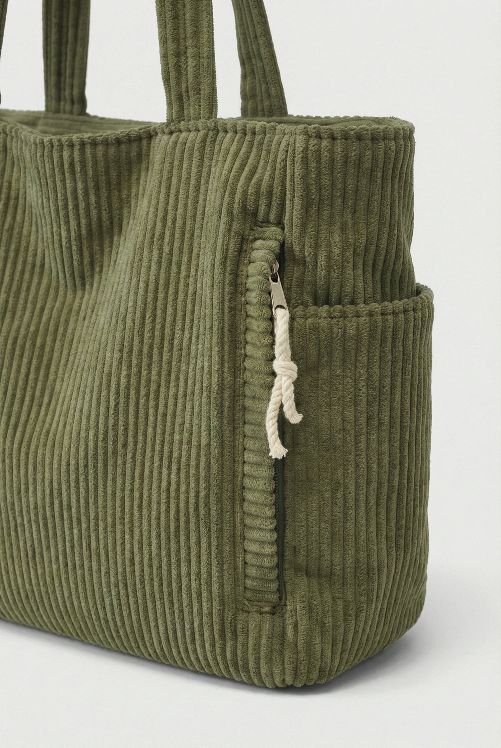 Bolso Tote Mujer Cordón Espacioso con Dos Bolsillos Exteriores Casual 2