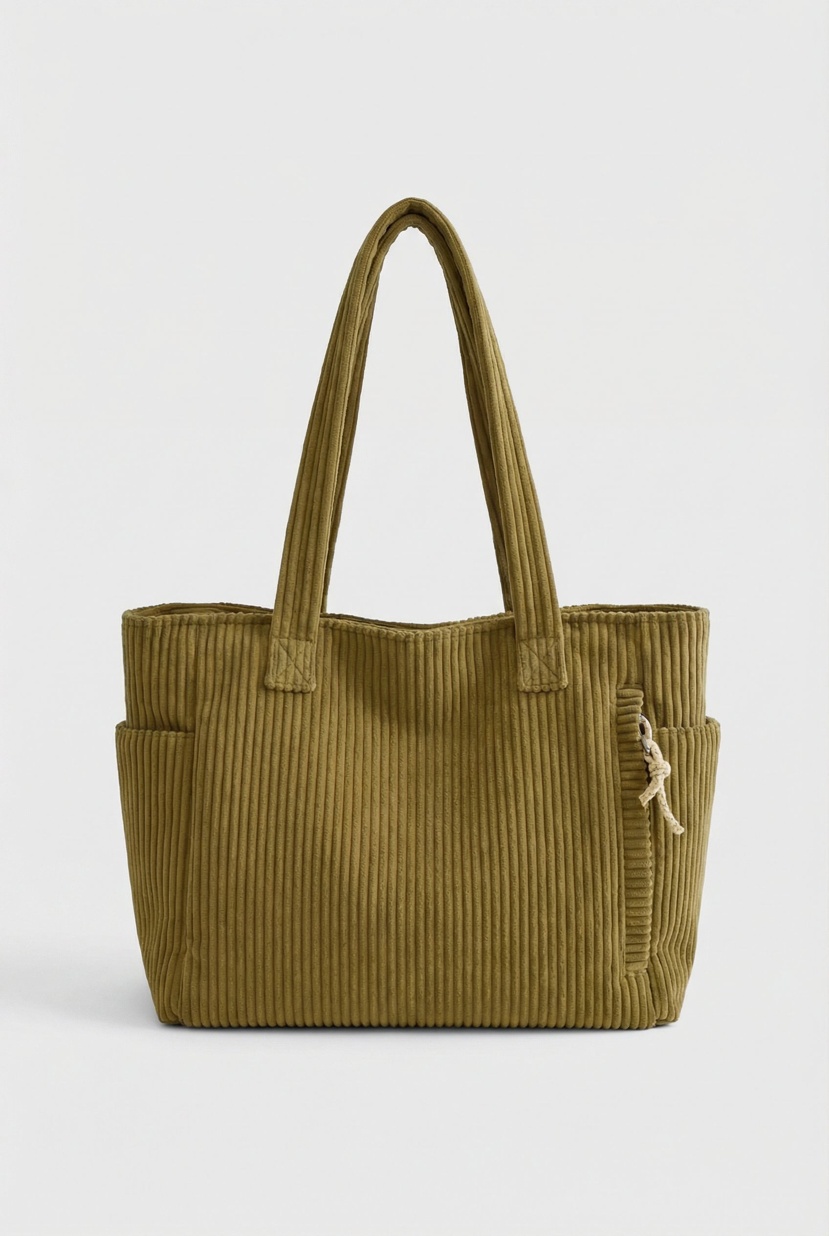 Bolso Tote Mujer Cordón Espacioso con Dos Bolsillos Exteriores Casual 6