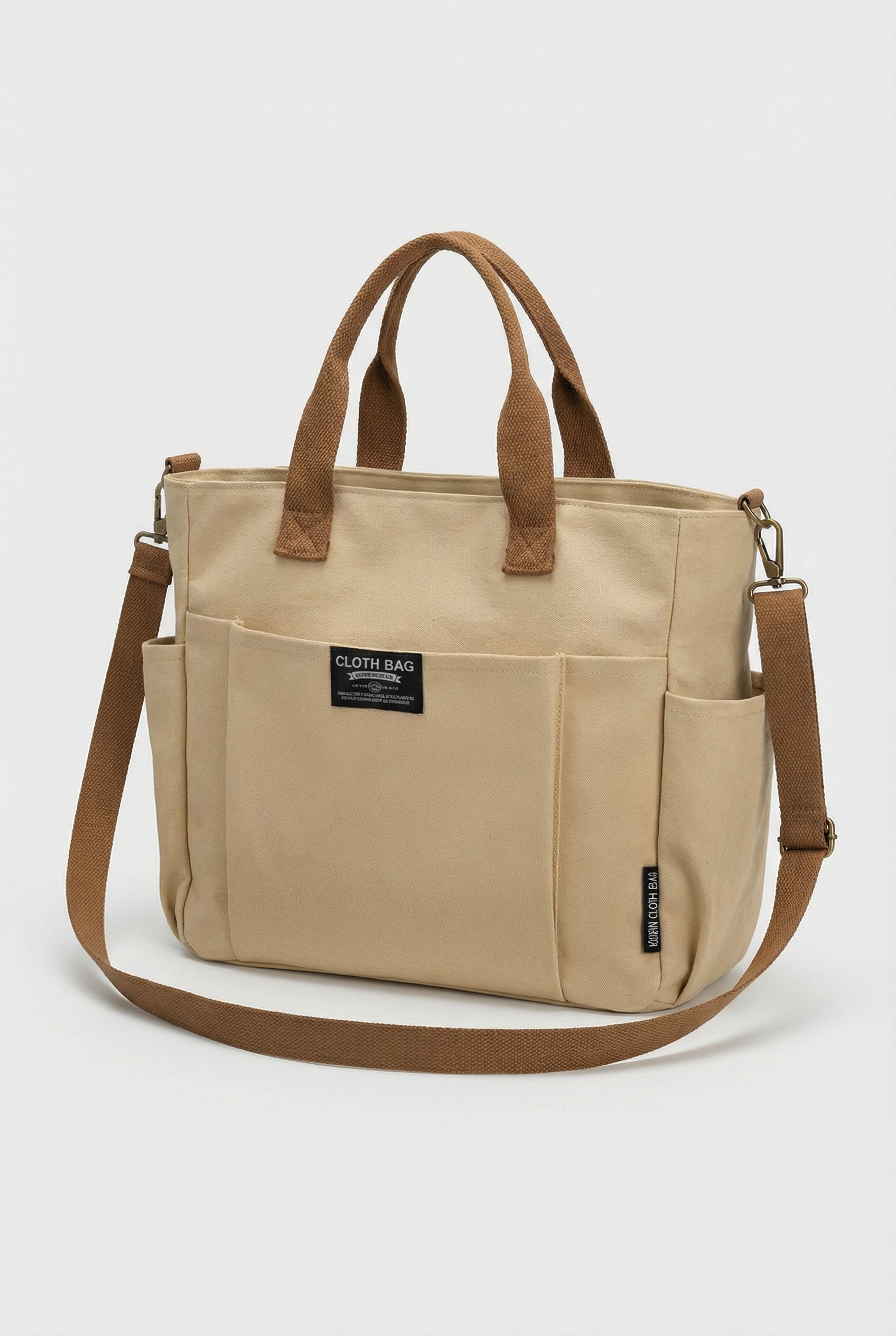 Bolso Tote Mujer Lona Minimalista Correa Ajustable Diseño Espacioso 1