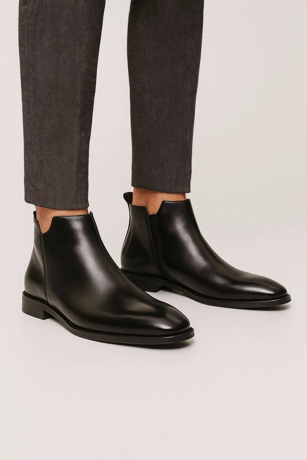 Botas Chelsea Hombre Cuero de Vacuno Diseño con Cremallera 2
