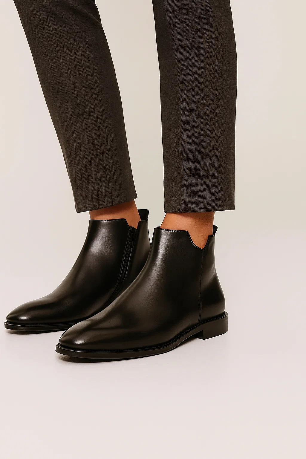 Botas Chelsea Hombre Cuero de Vacuno Diseño con Cremallera 3