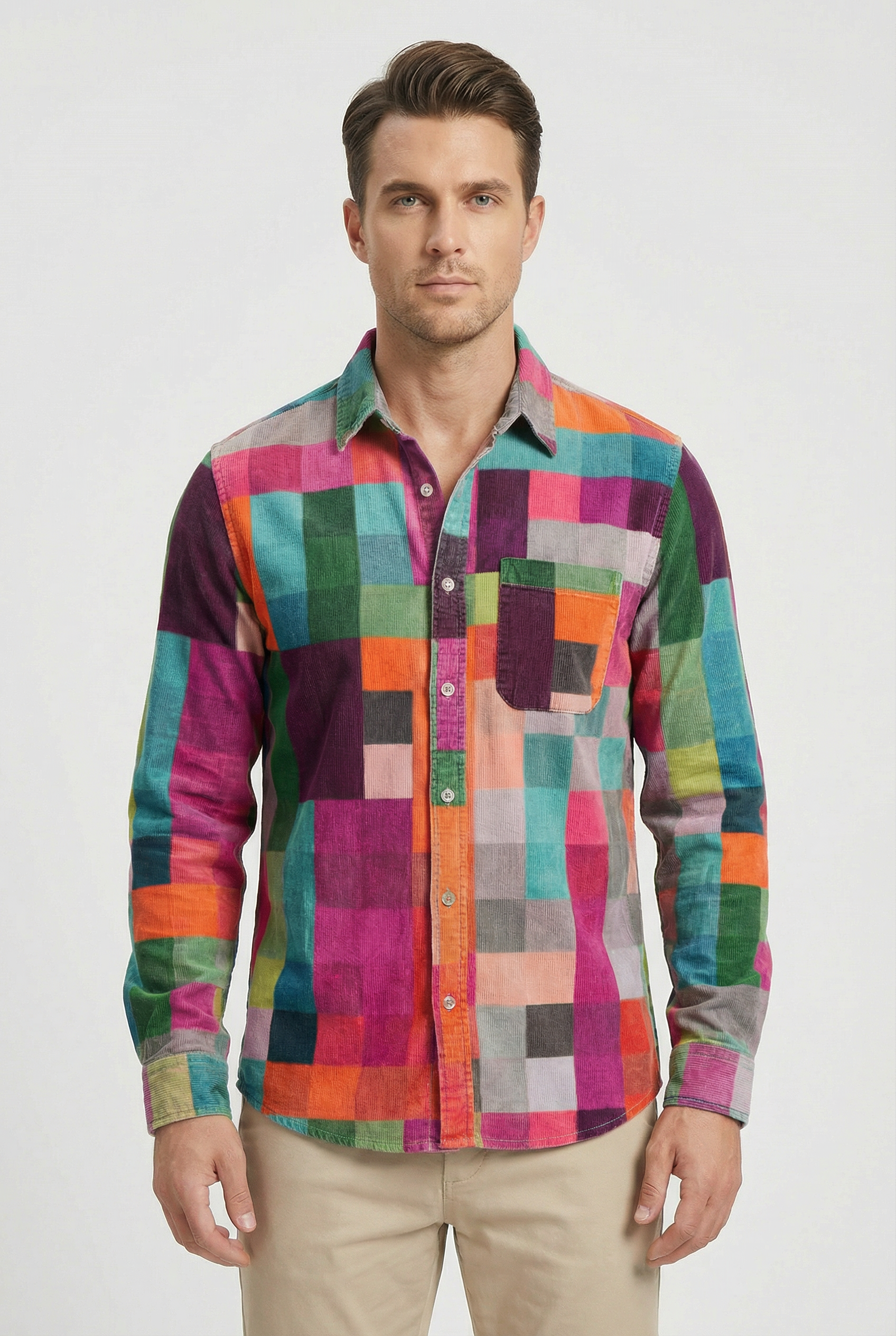 Camisa Hombre Transpirable Ajuste Relajado Ideal para Ocasiones Casual 4