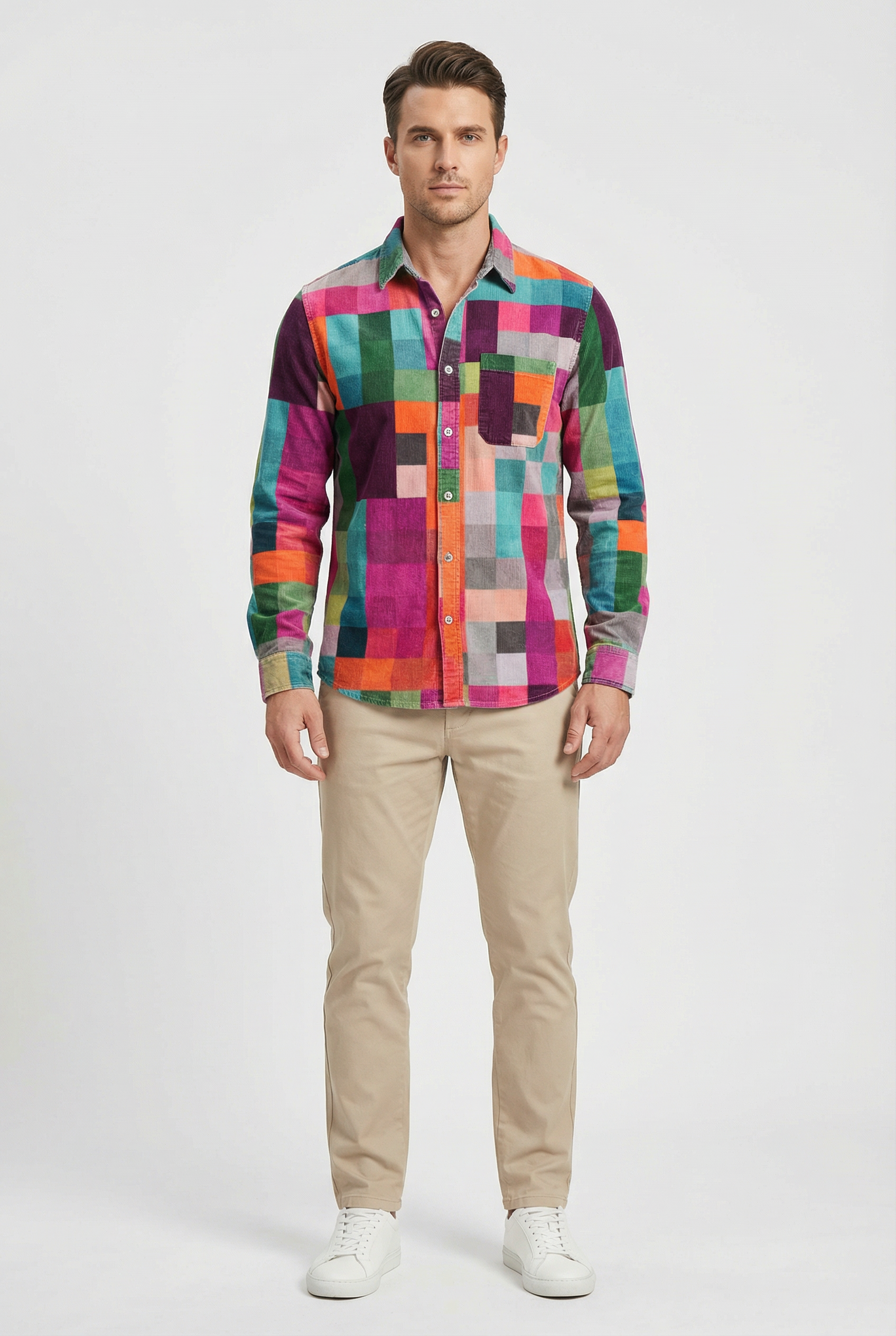 Camisa Hombre Transpirable Ajuste Relajado Ideal para Ocasiones Casual 5