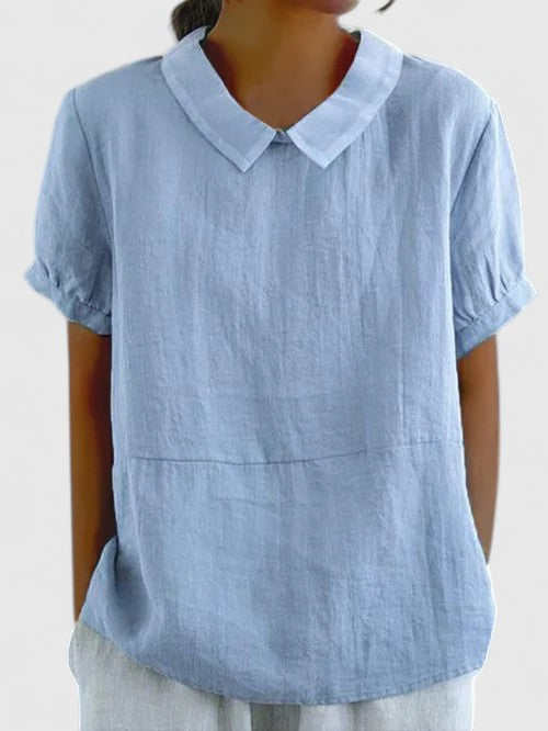 Camisa Mujer Algodón Corte Clásico Elegante Ideal para Ocasiones Especiales 0