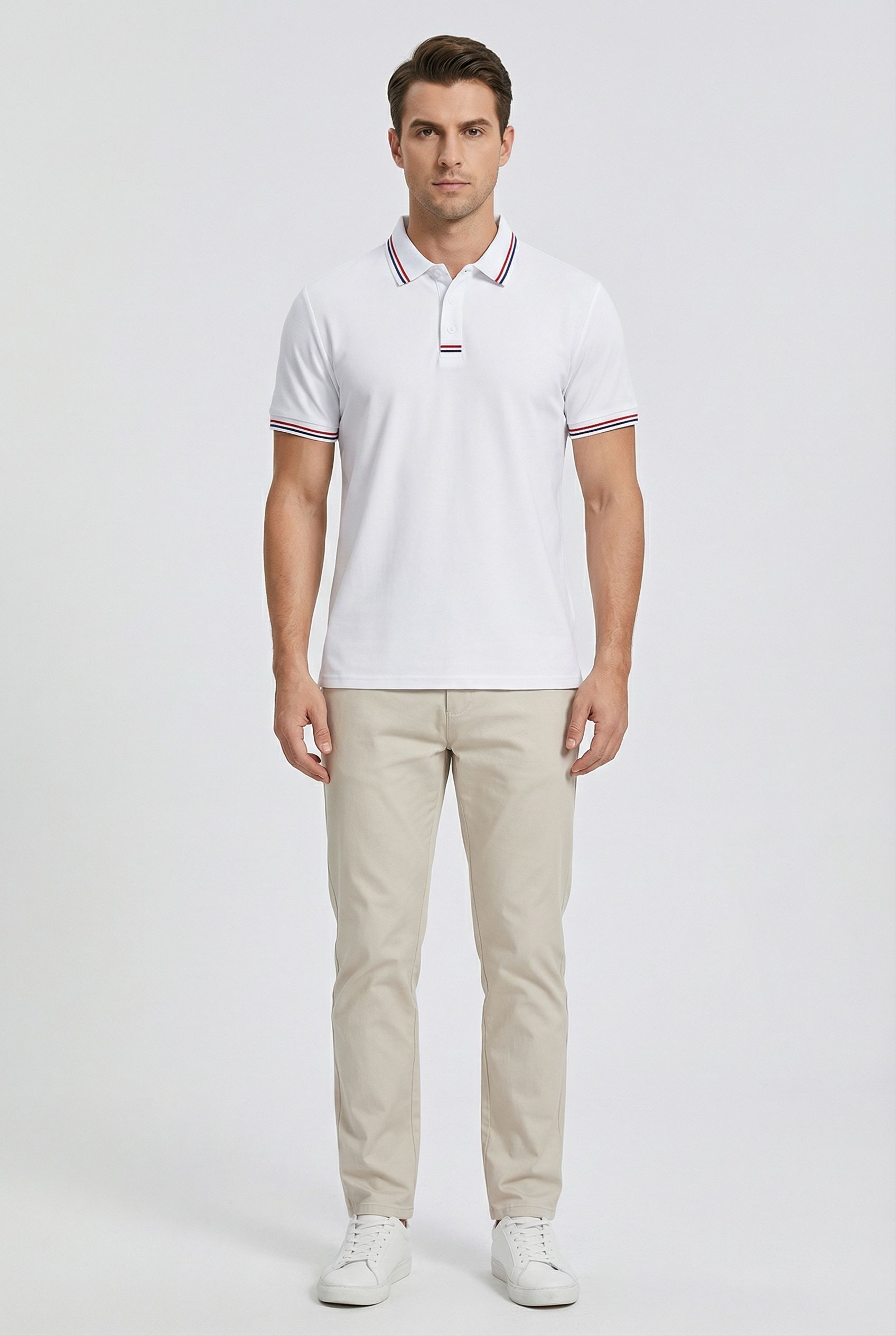 Camisa Polo Hombre Algodón Secado Rápido Manga Corta Casual Deportivo 5