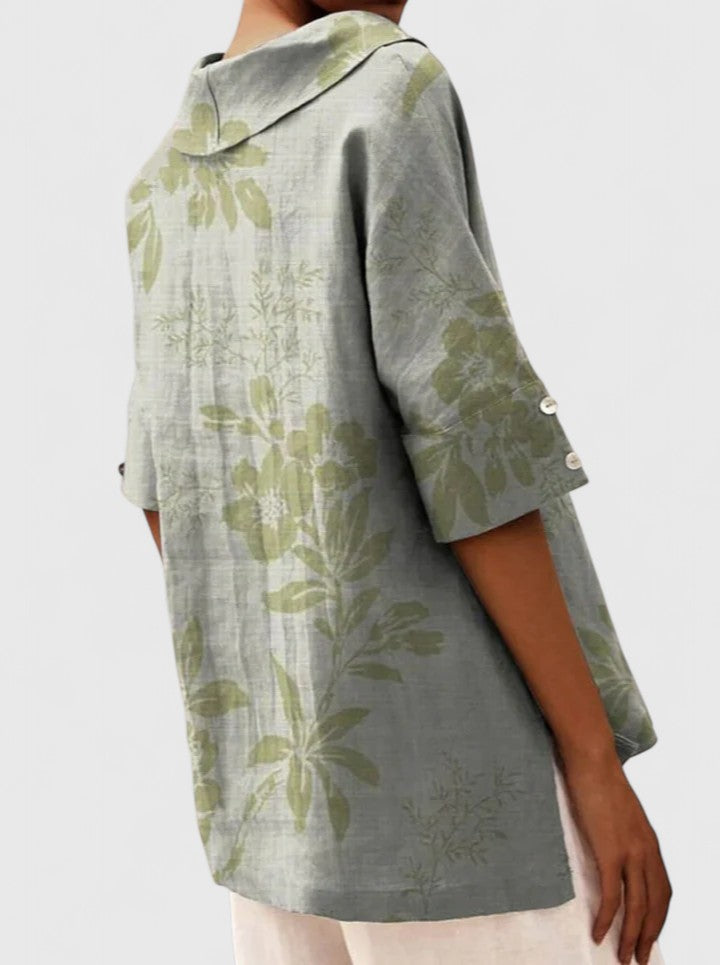 Camisetas Mujer Top Ligero Floral Cuello en V Sin Mangas Casual 7