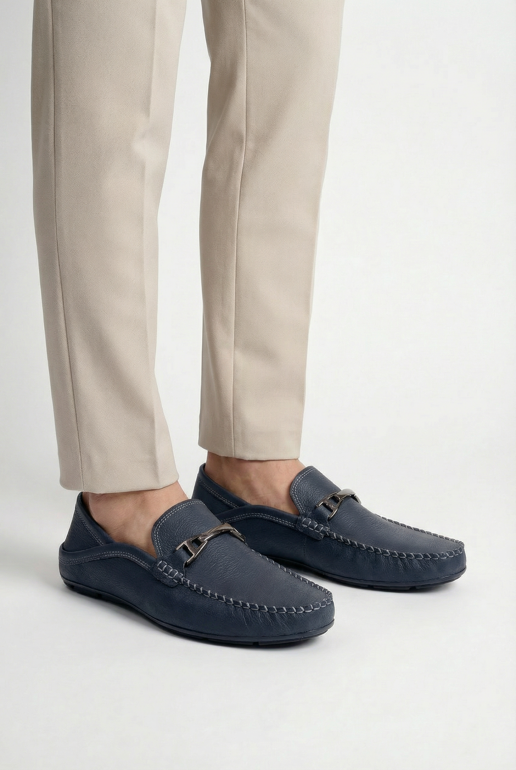 Mocasines Hombre Cuero Genuino Plantilla Acolchada Suela Flexible Transpirable 1