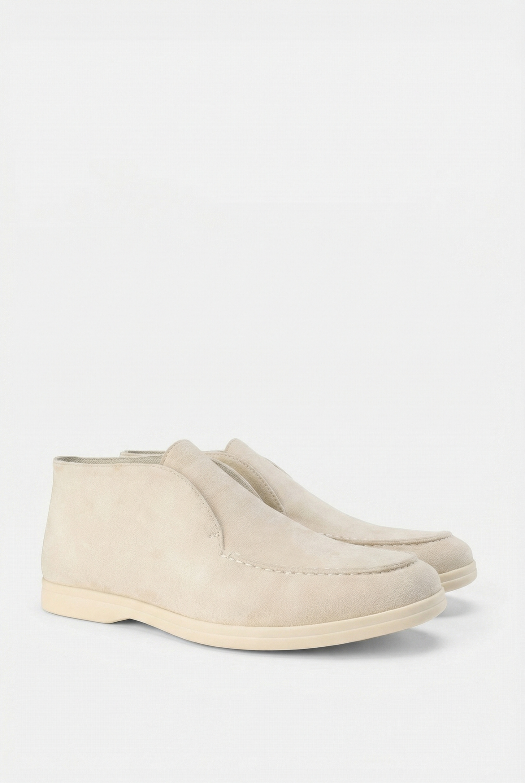Mocasines Hombre Piel Ante Suave Diseño Casual Confortable Sin Cordones 9