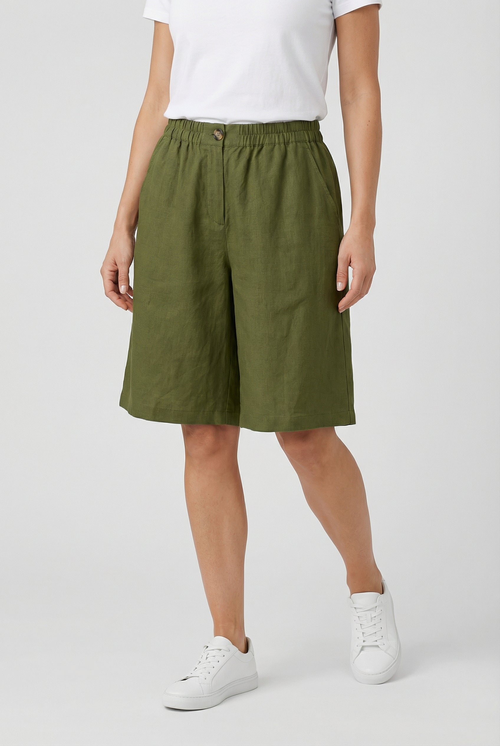 Mujer Pantalones Cortos Algodón Transpirables Ajuste Relajado 0