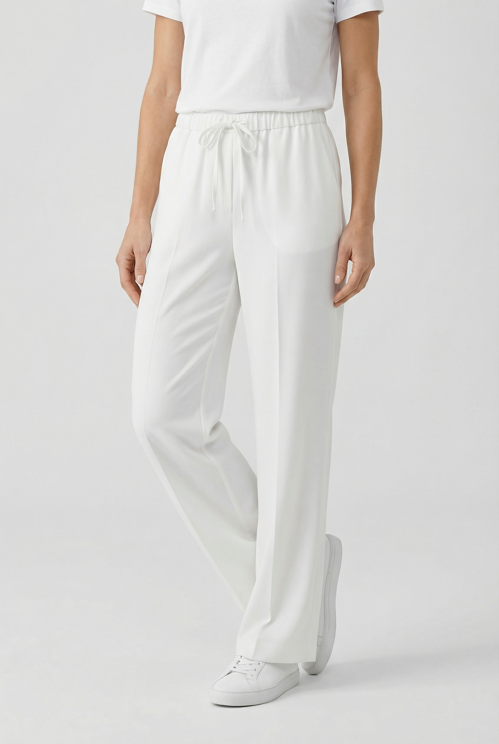 Mujer Pantalones Lino Casual Verano Ajustables 4