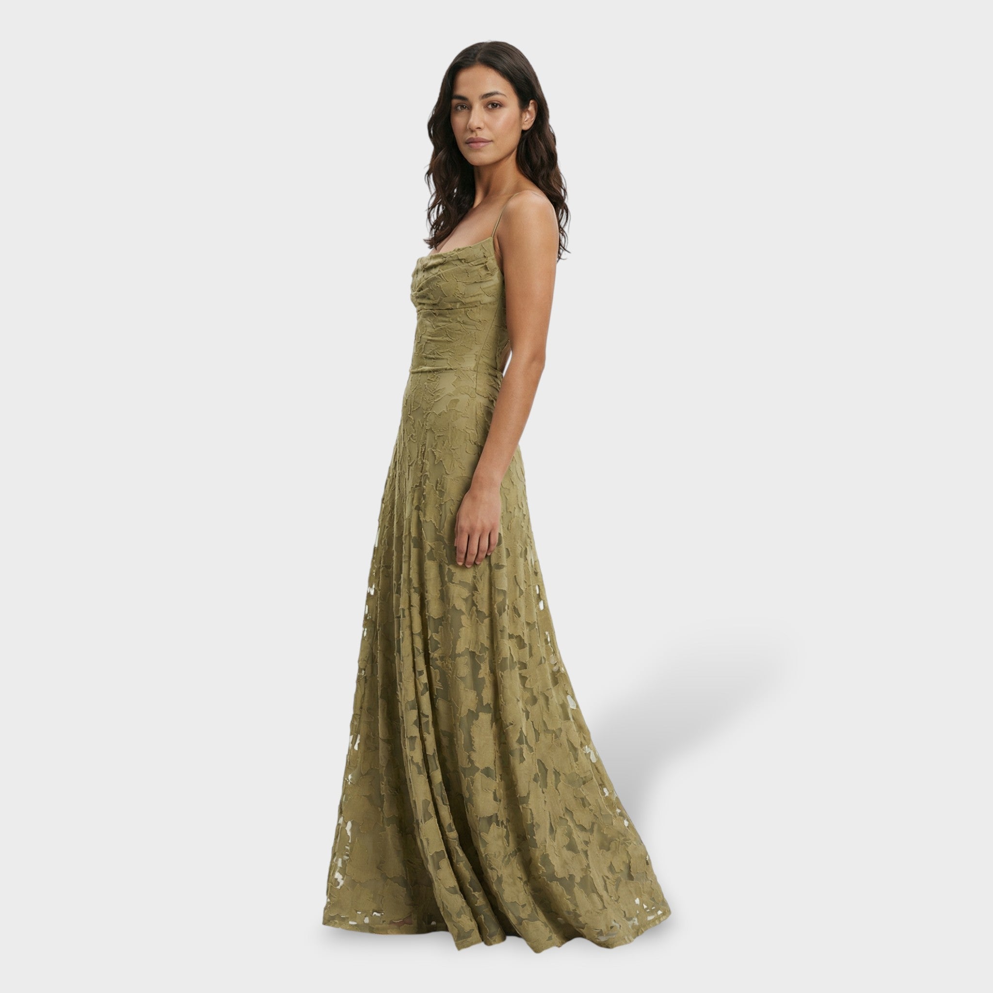 Mujer Vestido De Fiesta Largo Floral Con Espalda Abierta Y Lazada Elegante 2