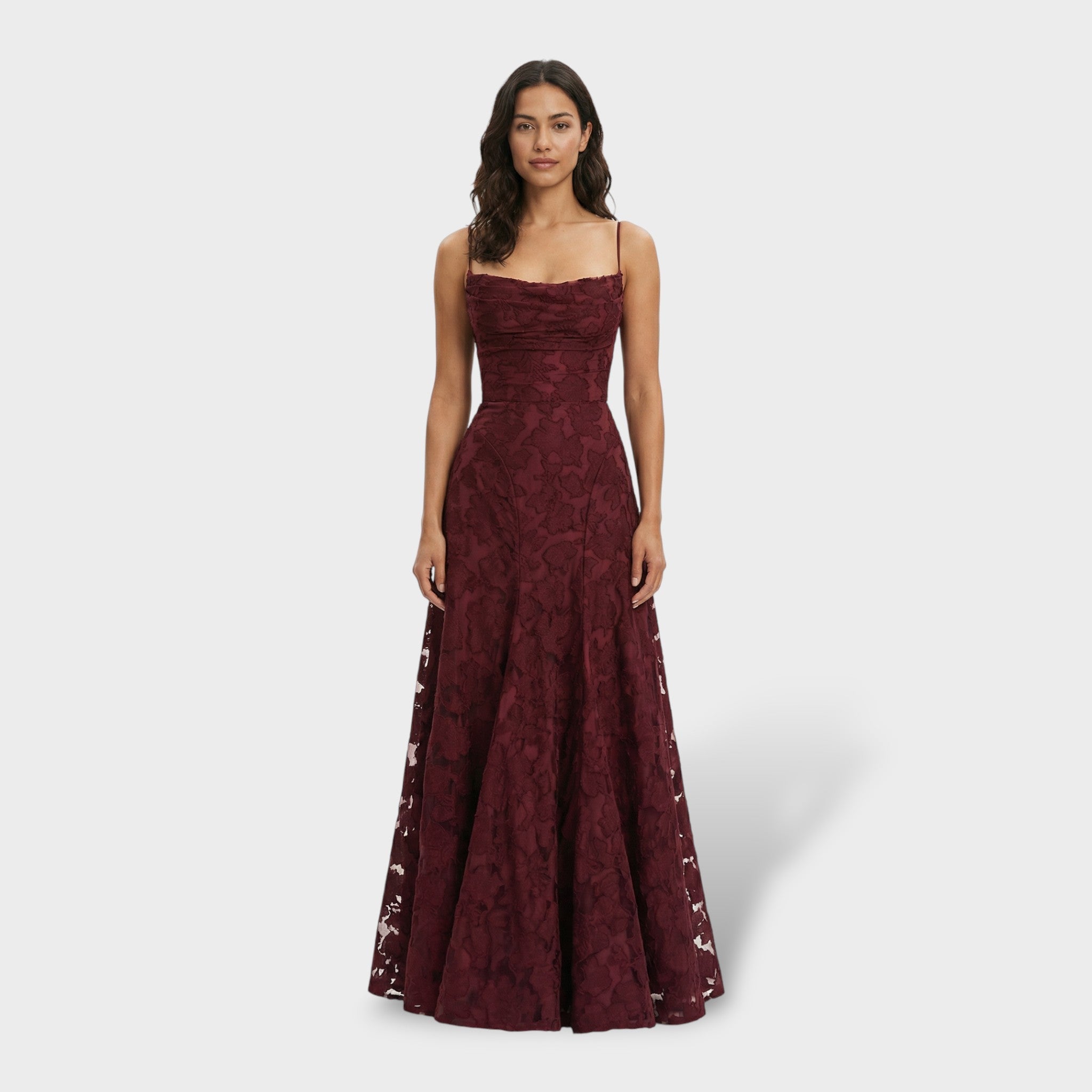 Mujer Vestido De Fiesta Largo Floral Con Espalda Abierta Y Lazada Elegante 7