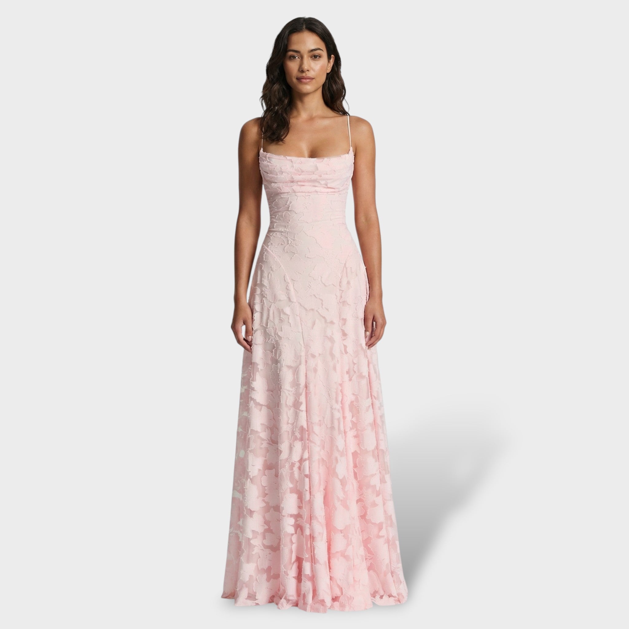 Mujer Vestido De Fiesta Largo Floral Con Espalda Abierta Y Lazada Elegante 9
