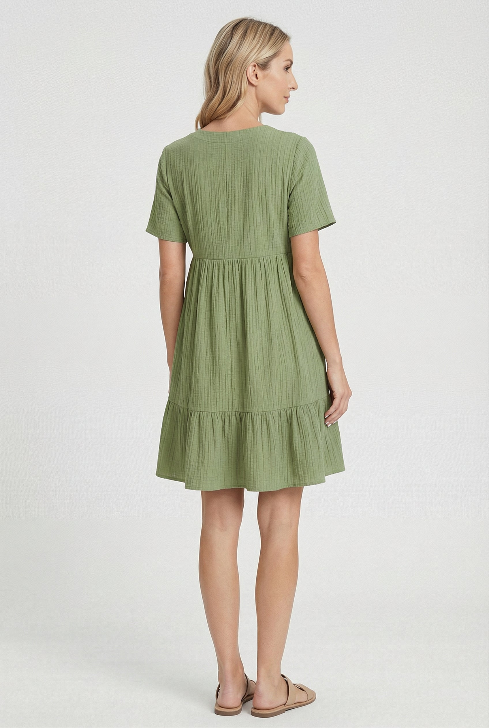 Mujer Vestido Elegante Poliéster Diseño en Capas Ajuste Favorecedor 2