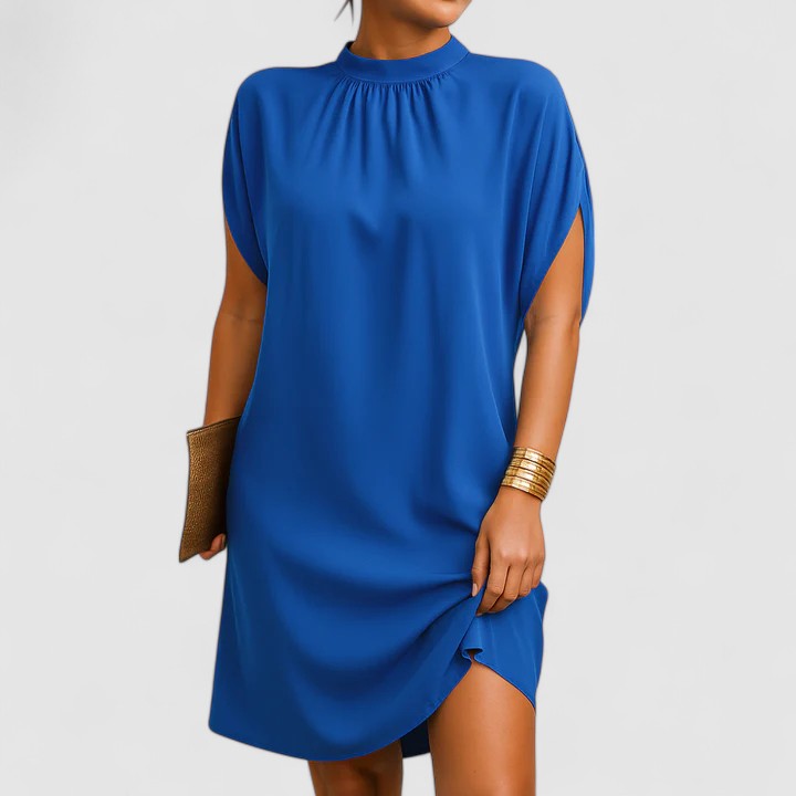 Mujer Vestido Elegante Tela Fluida Con Recortes Para Ocasiones Formales y Nocturnas 4