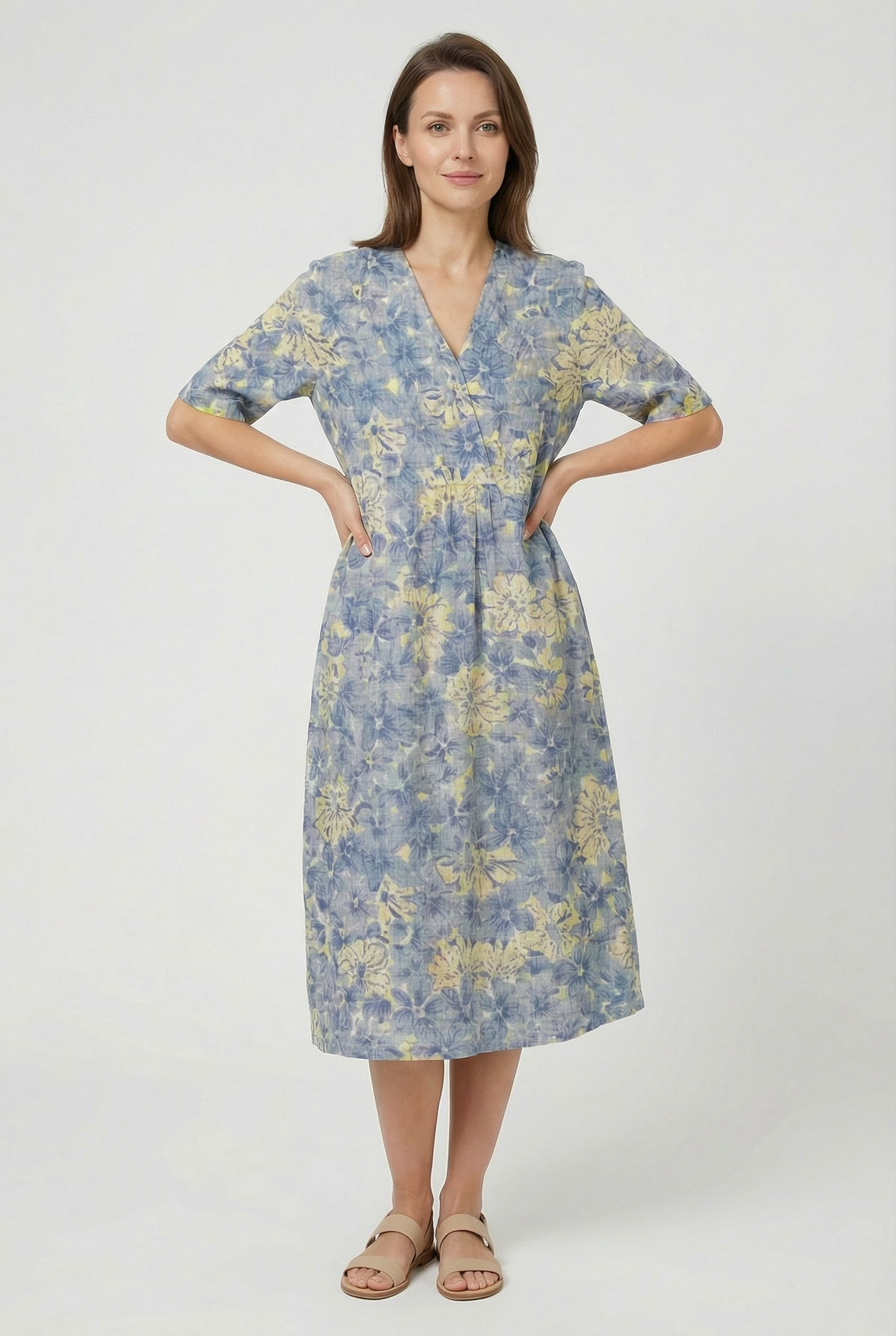 Mujer Vestido Floral Ligero Transpirable Casual Ocasiones Especiales 11