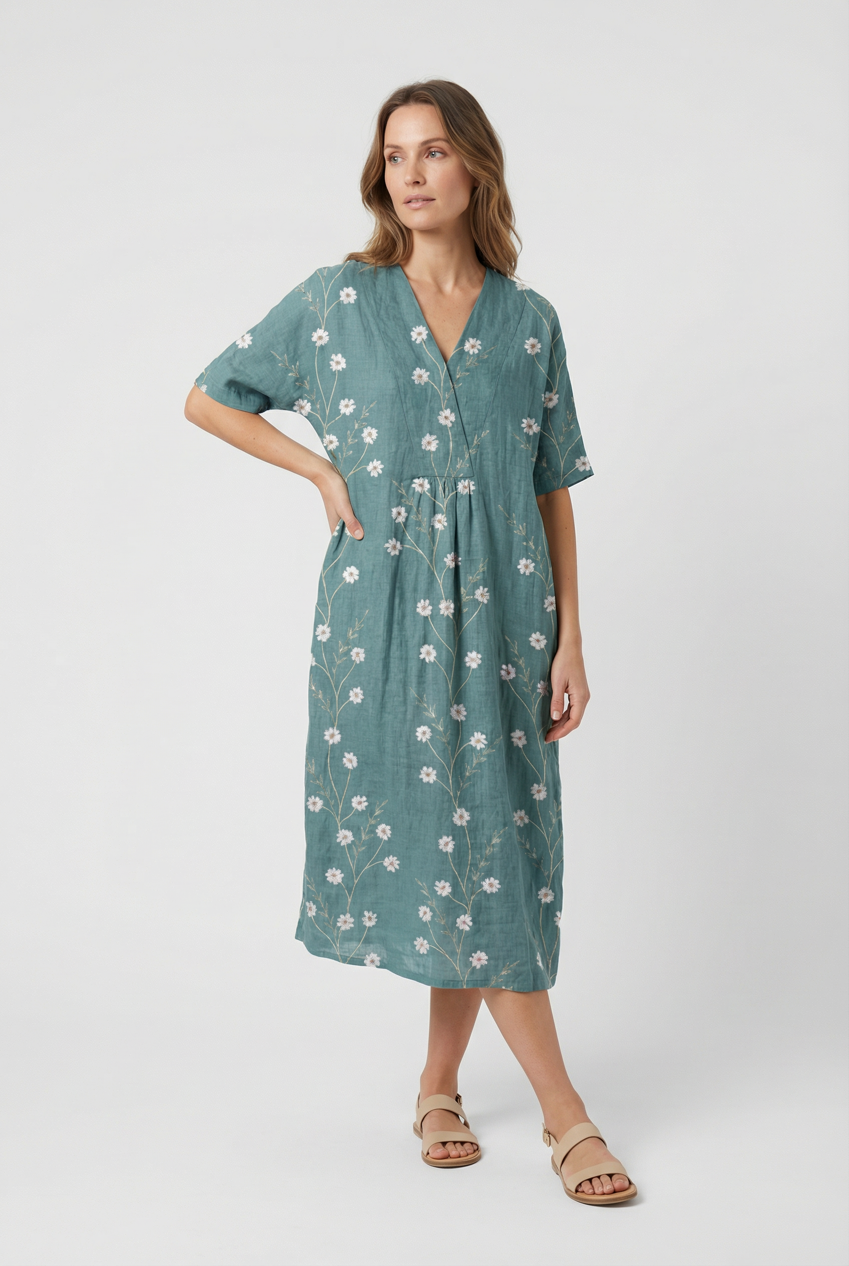 Mujer Vestido Floral Ligero Transpirable Casual Ocasiones Especiales 5