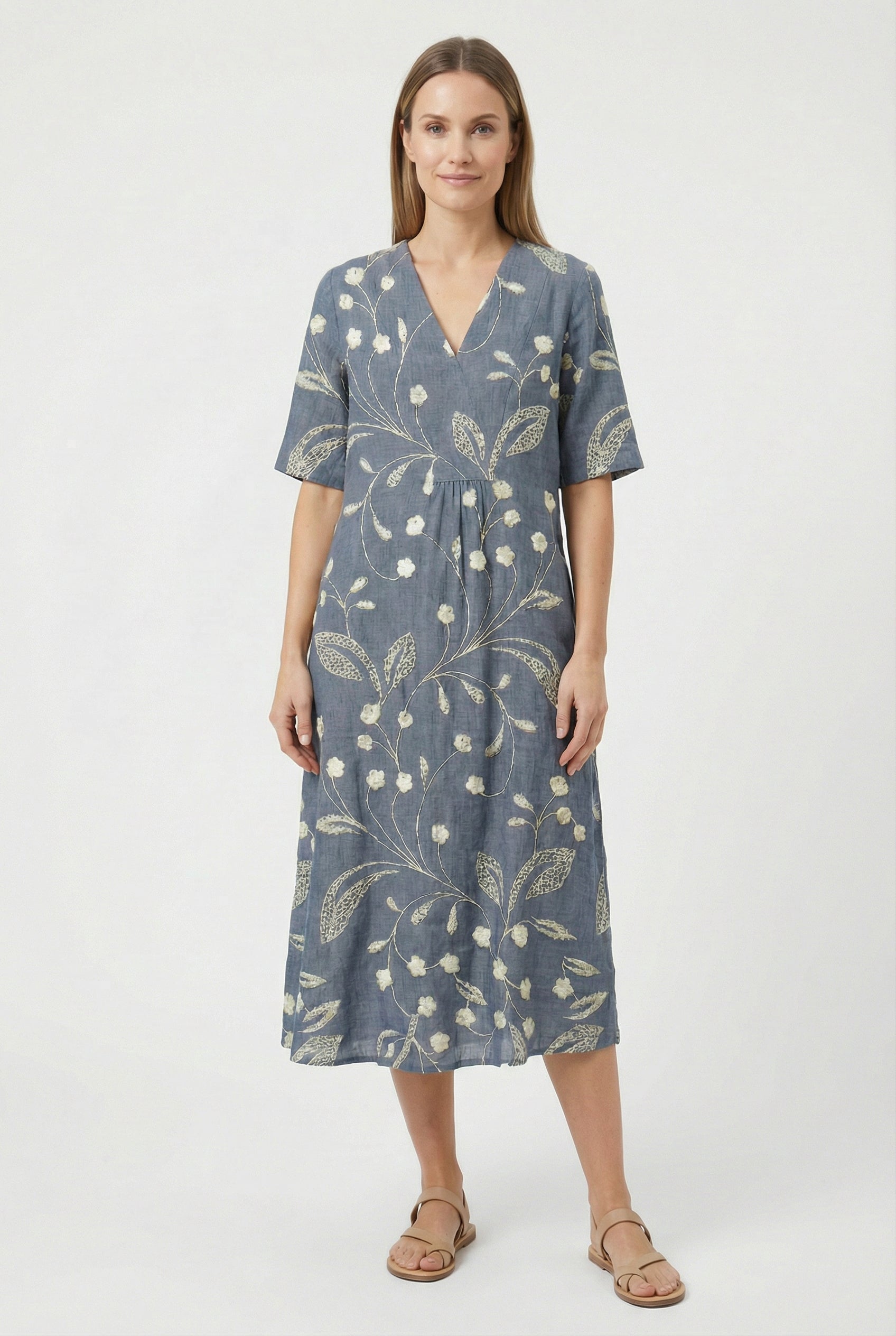 Mujer Vestido Floral Ligero Transpirable Casual Ocasiones Especiales 9