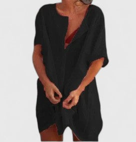 Mujer Vestido Túnica Ligero con Diseño Versátil y Ajuste Relajado para Ocasiones Casual 10