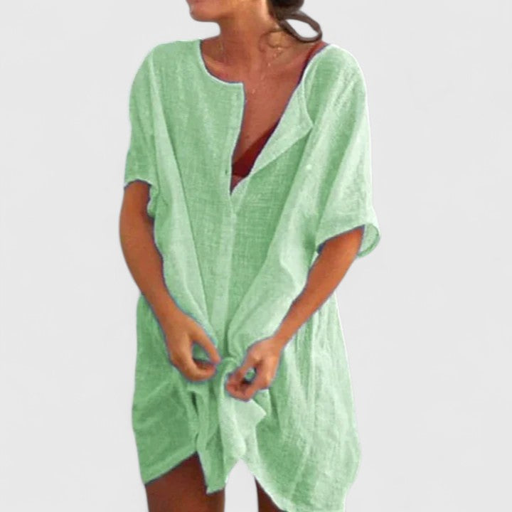 Mujer Vestido Túnica Ligero con Diseño Versátil y Ajuste Relajado para Ocasiones Casual 7