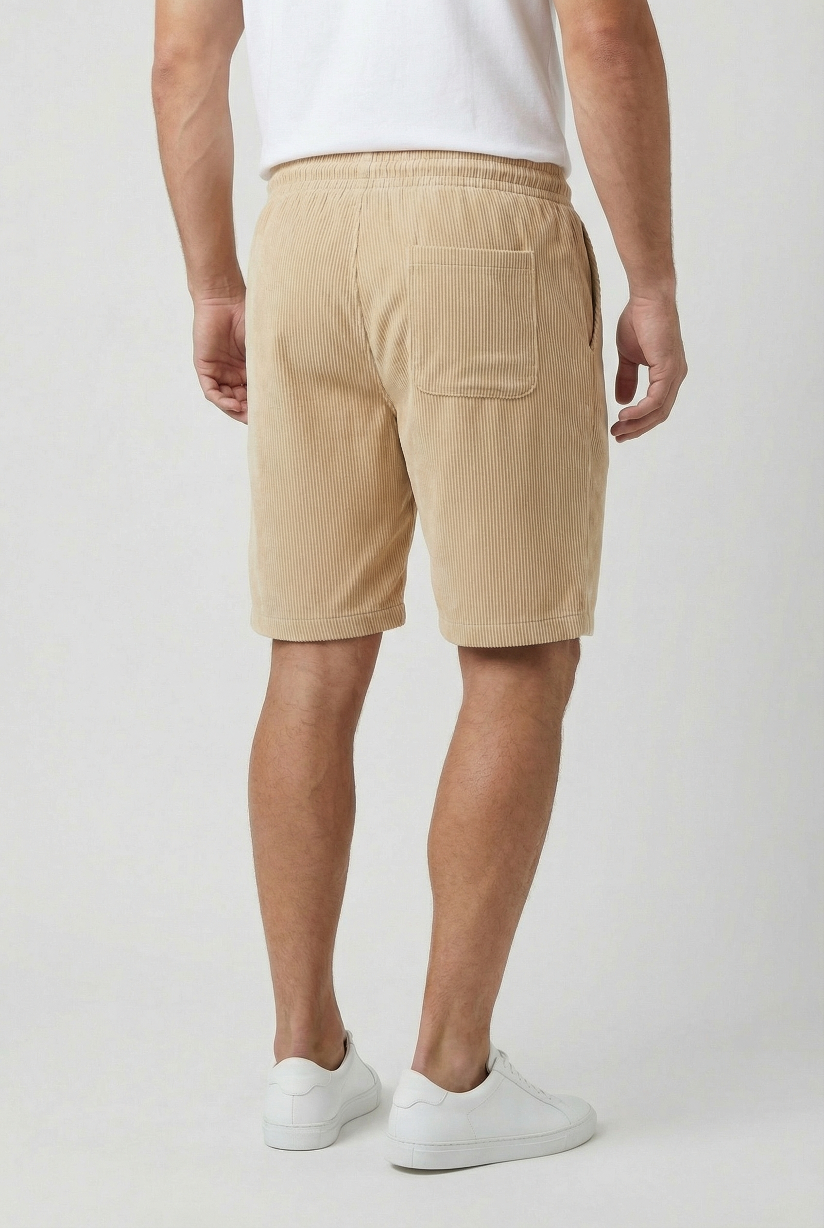 Pantalones Cortos Hombre Tejido Transpirable Ajuste Relajado Estilo Casual 3