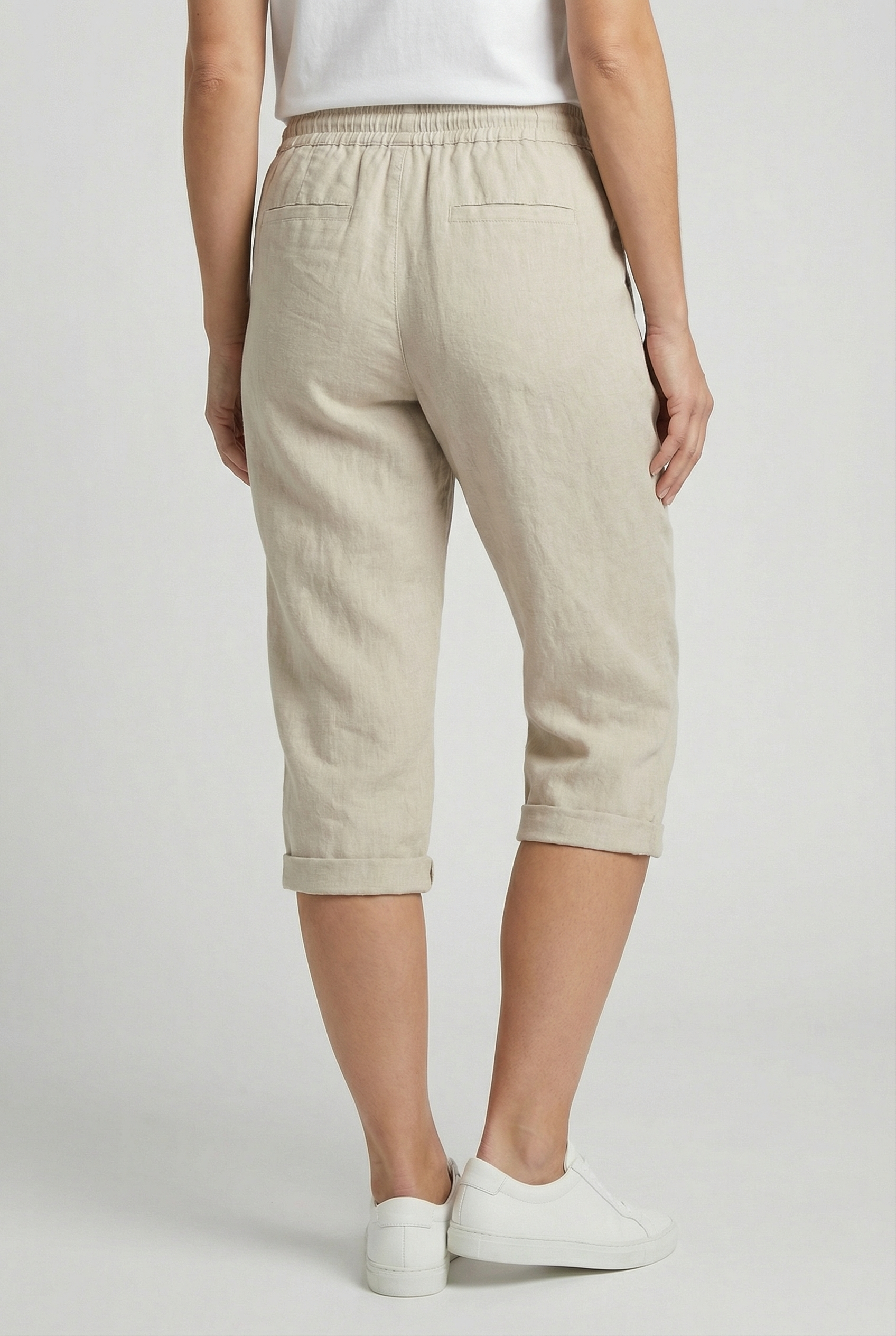 Pantalones Cortos Mujer Poliéster Transpirable con Bolsillos para Verano 3