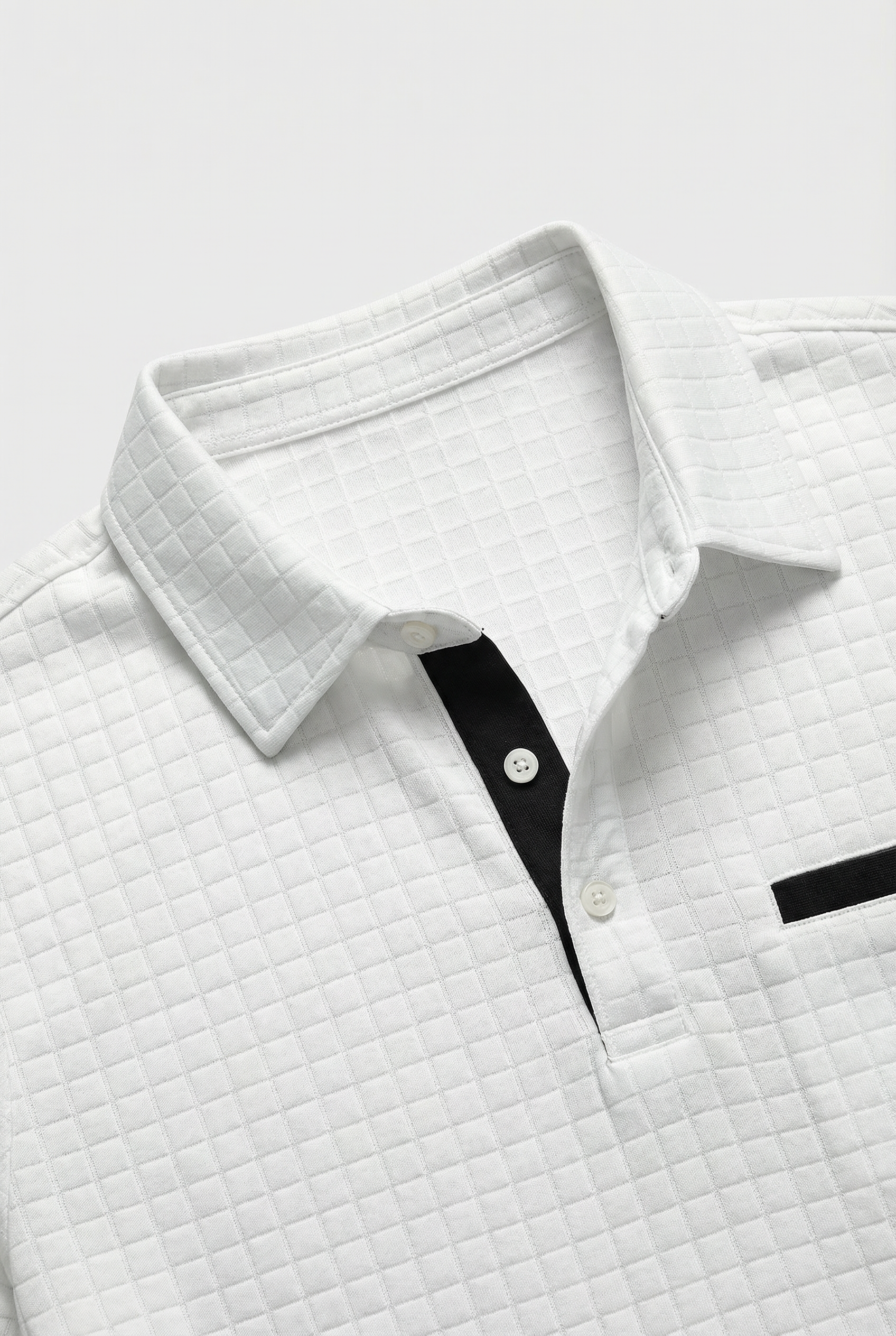 Polo De Hombre Slim De Algodón Con Cuello Clásico Y Manga Corta Casual 1