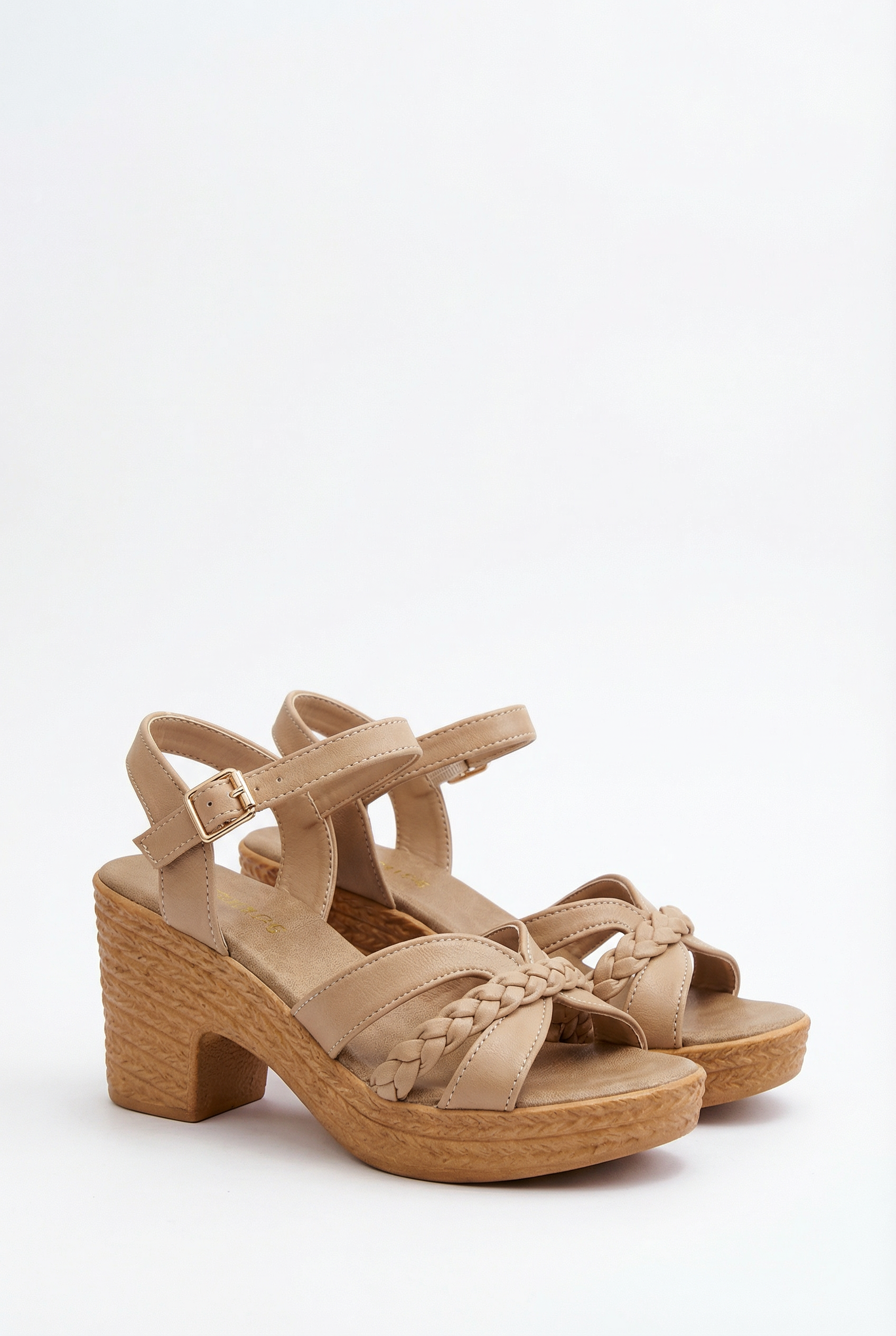 Sandalias Mujer Gladiador Sintético Plataforma Gruesa Con Correas Ajustables 0