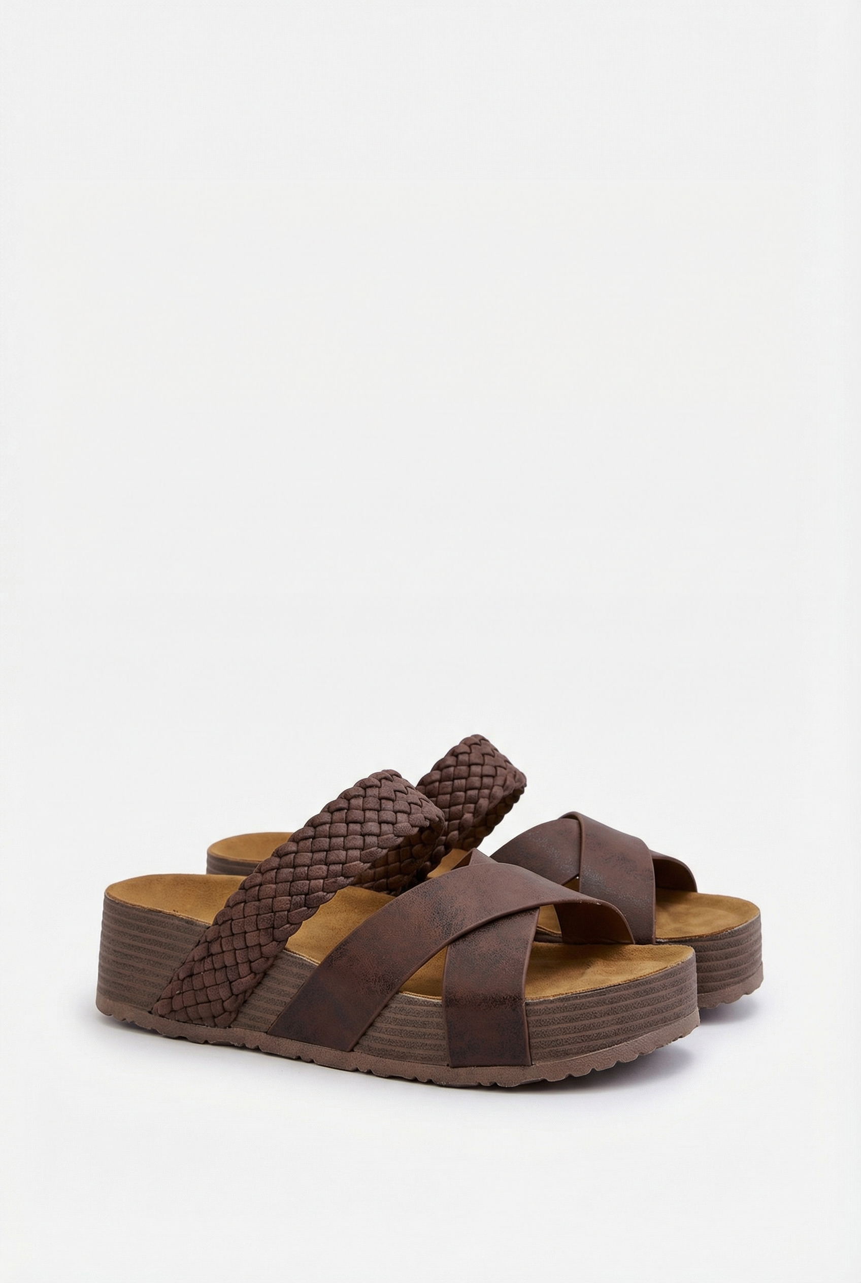 Sandalias Mujer Tela Ligera Soporte Ergonómico Punta Abierta Casual 0