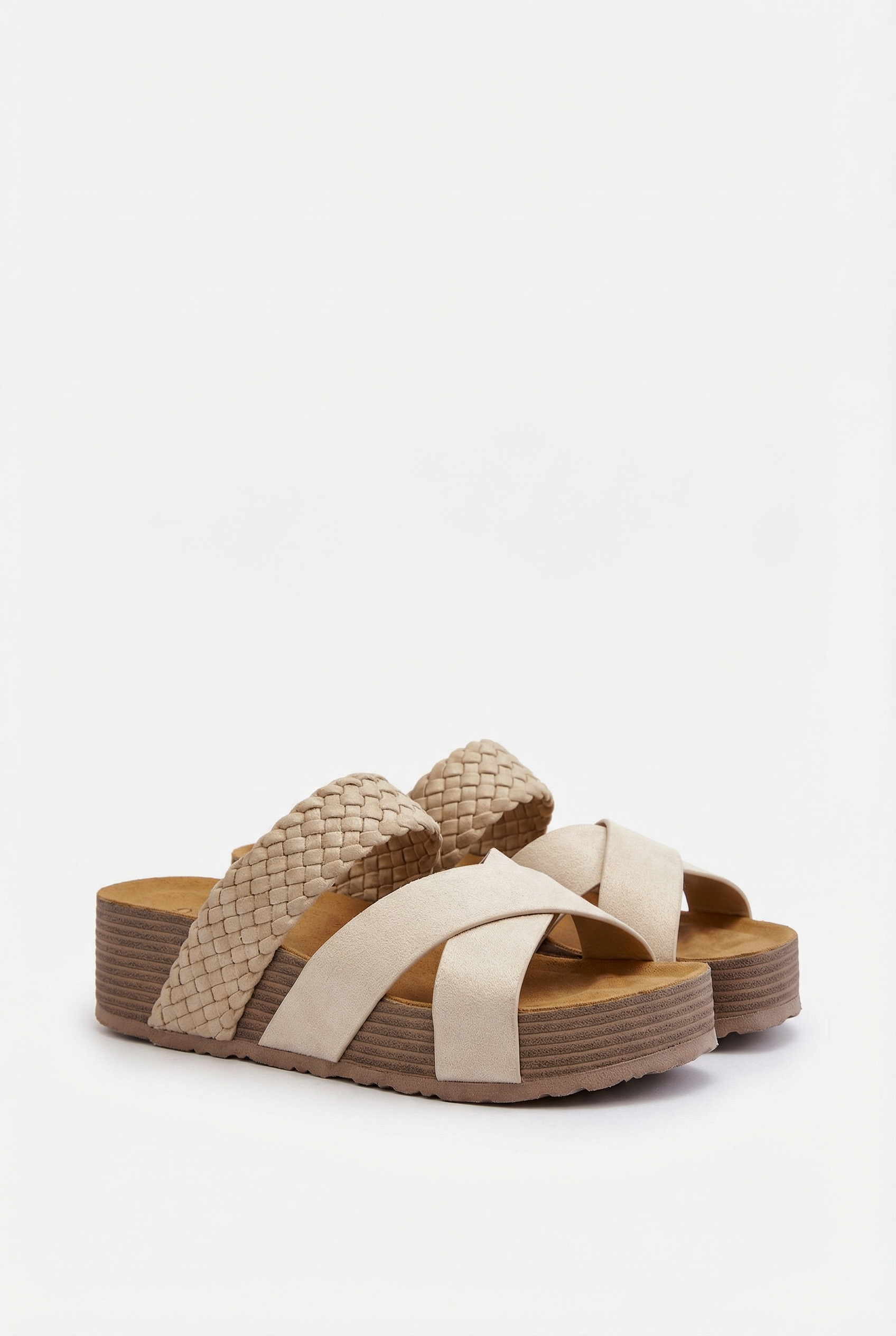 Sandalias Mujer Tela Ligera Soporte Ergonómico Punta Abierta Casual 2