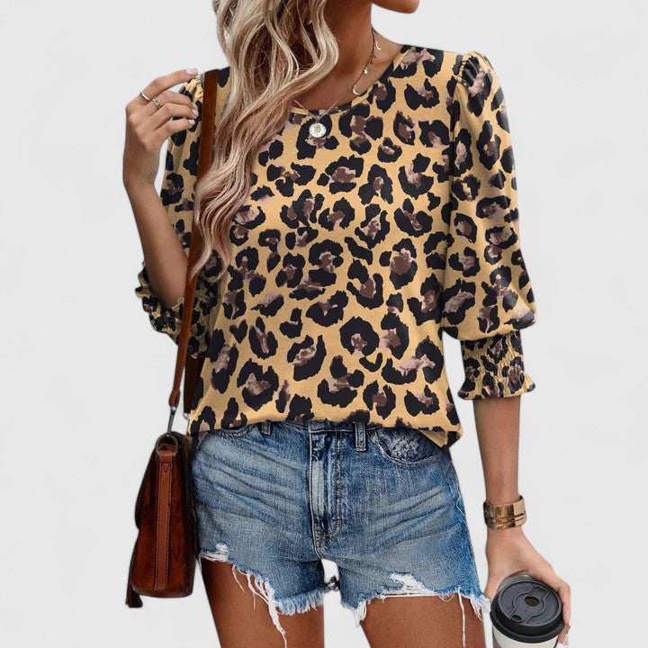 Top Mujer Camiseta Liviana Fruncida Ajuste Relajado Ideal Para Climas Cálidos 7