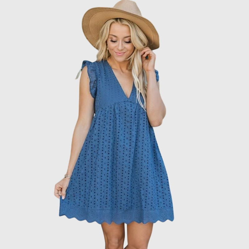 Vestido De Mujer Casual 2 En 1 Con Bolsillos Invisibles Y Diseño Versátil 0