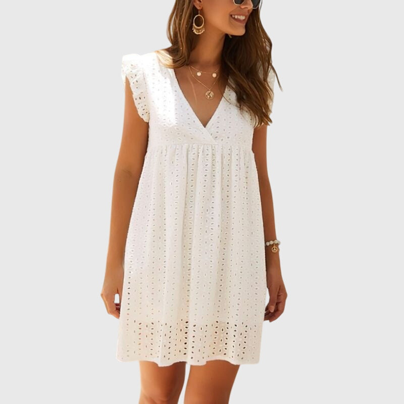 Vestido De Mujer Casual 2 En 1 Con Bolsillos Invisibles Y Diseño Versátil 3