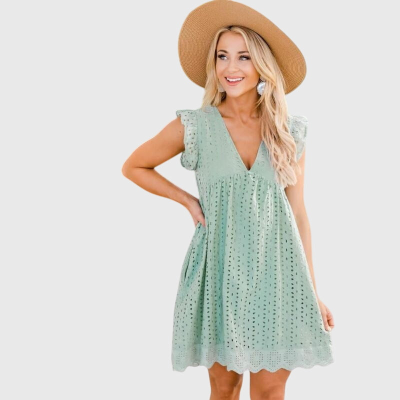 Vestido De Mujer Casual 2 En 1 Con Bolsillos Invisibles Y Diseño Versátil 7