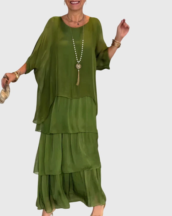 Vestido Largo Mujer Tejido Ligero Transpirable Elegante Para Ocasiones Especiales 12