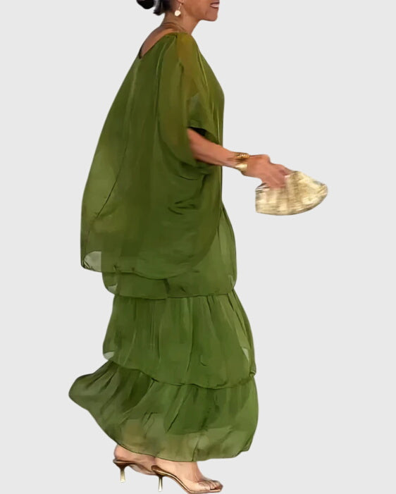 Vestido Largo Mujer Tejido Ligero Transpirable Elegante Para Ocasiones Especiales 5