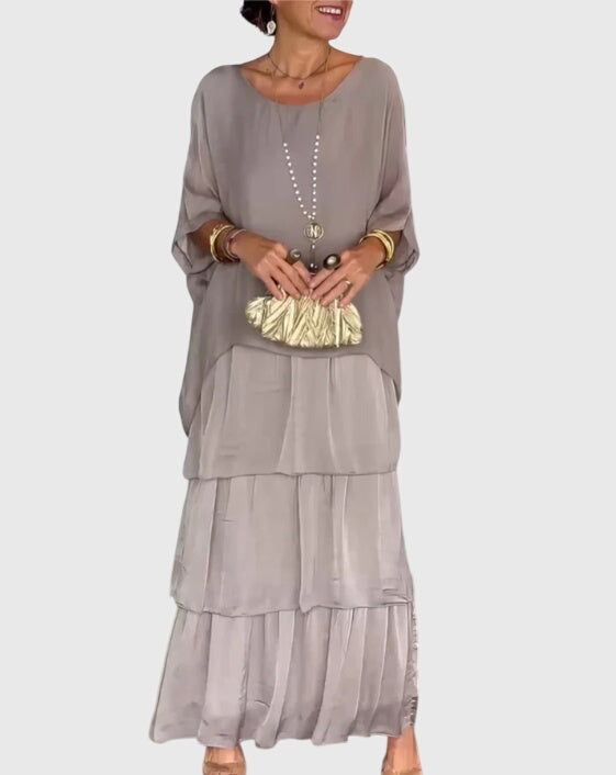Vestido Largo Mujer Tejido Ligero Transpirable Elegante Para Ocasiones Especiales 7