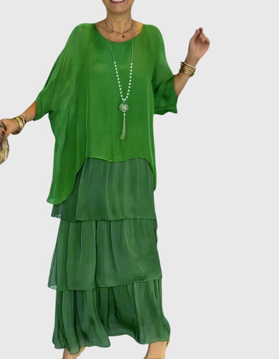 Vestido Largo Mujer Tejido Ligero Transpirable Elegante Para Ocasiones Especiales 8