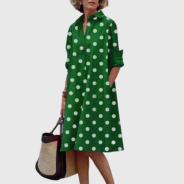 Vestido Mujer Elegante Tela Fluida con Bolsillos, Diseño Relajado y Casual 6