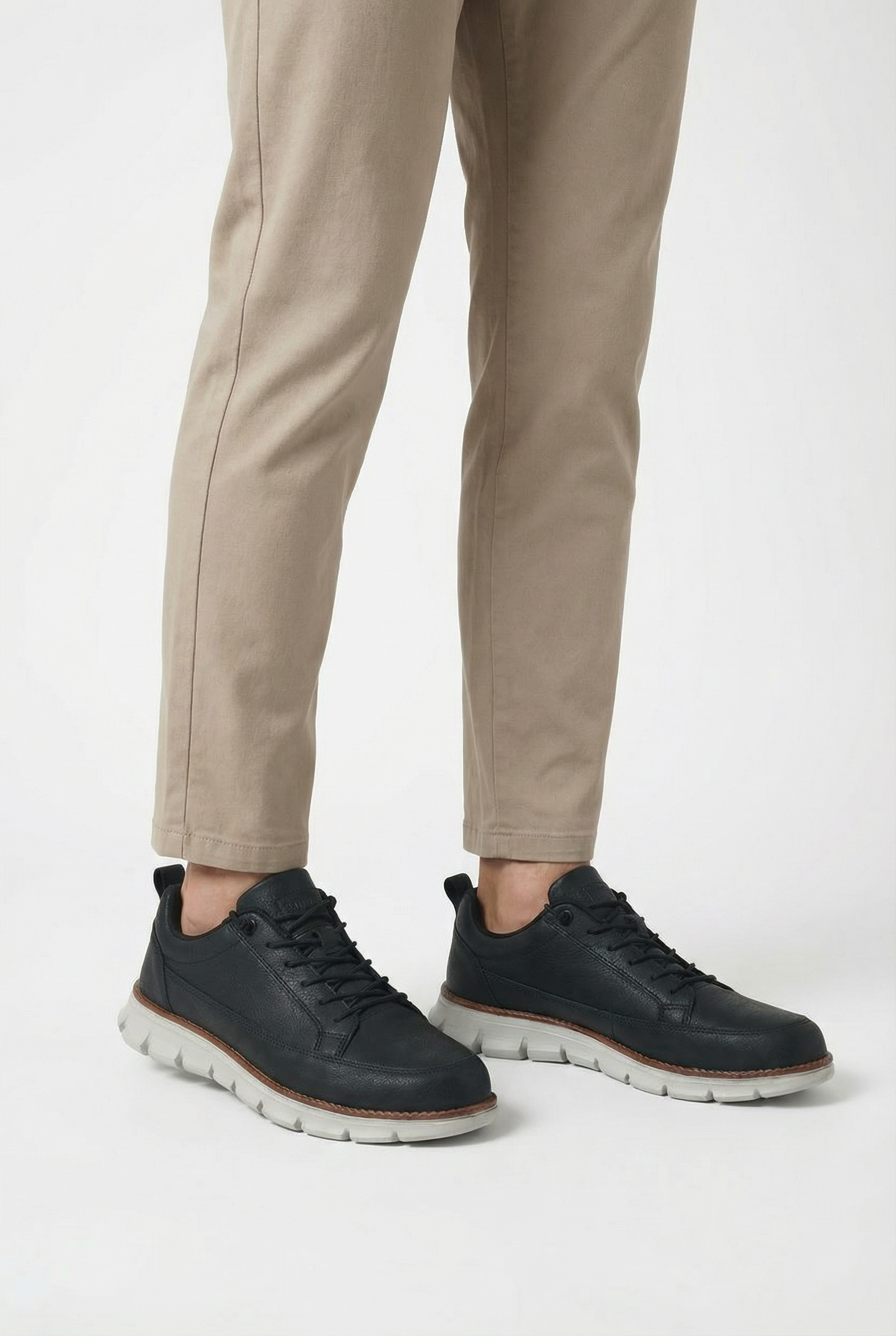 Zapatillas Hombre Cuero Genuino Diseño Ergonómico Con Plantilla Acolchada 7