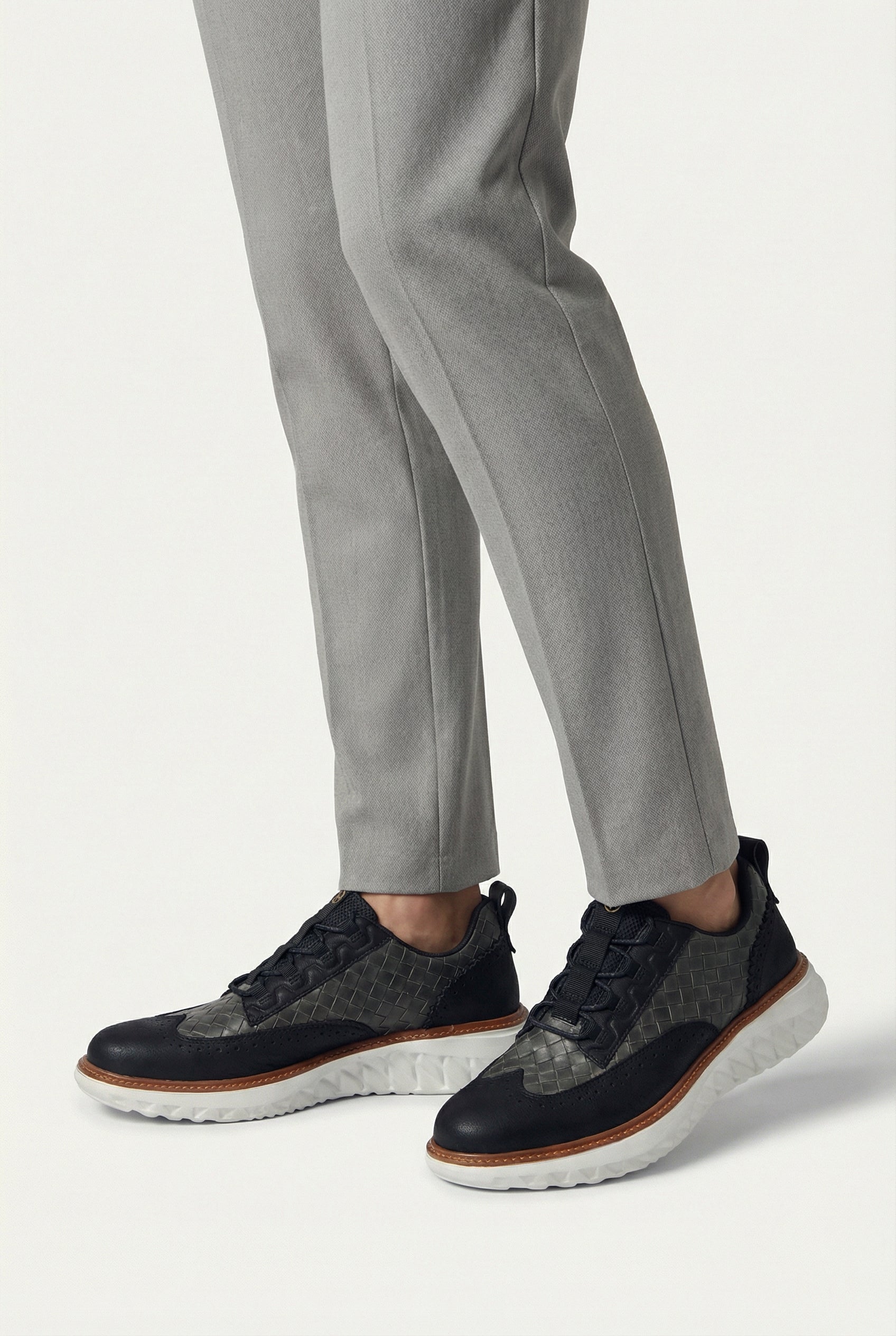 Zapatillas Hombre Cuero Genuino Transpirables Con Plantilla Ortopédica Livianas 5